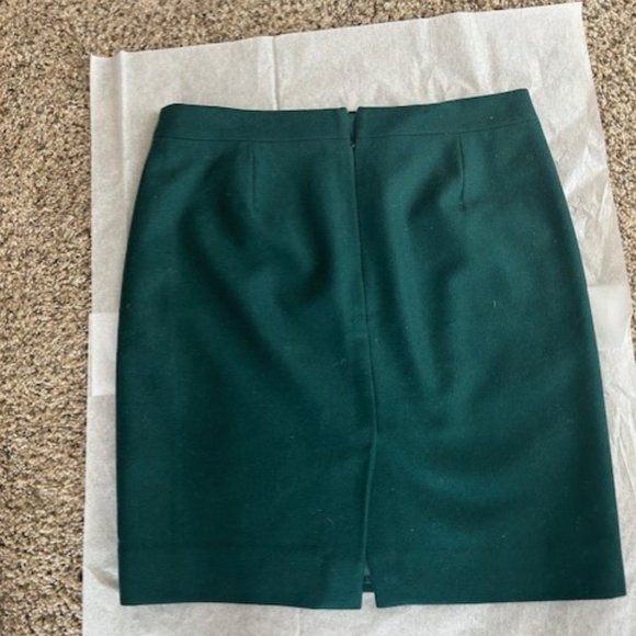 J Crew Dark Green No 2 pencil skirt size 12 - Picture 4 of 8